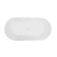 Iris 59" x 29.5" Freestanding Soaking Acrylic Bathtub-83841426