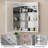 Jainaba 24'' W x 30'' H LED Medicine Cabinet with Mirror, Dimmable Lighting, Adjustable Color Temperature, Defogger, Extra-Large Storage Space, Adjustable Glass Shelves, Recessed or Surface Mount, ETL Certified-676707246-680160835-680160834
