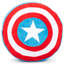 Marvel Avengers Captain America Shield Shaped Decorative Pillow Approx. Kids Plush Bed Cushion