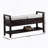 Vannes Espresso Shoe Storage Bench