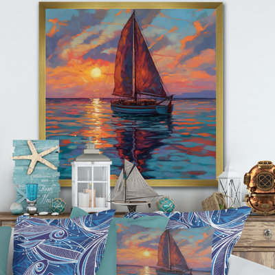 Voilier en mer III - reproduction sur toile
