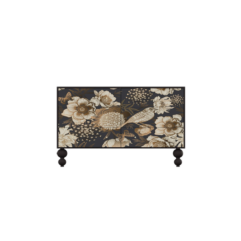 Commode d'appoint rétro à six tiroirs Vintage