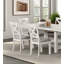 Chaises d'appoint modernes en chêne blanc rustique avec dossier croisé et sièges rembourrés pour une salle à manger élégante