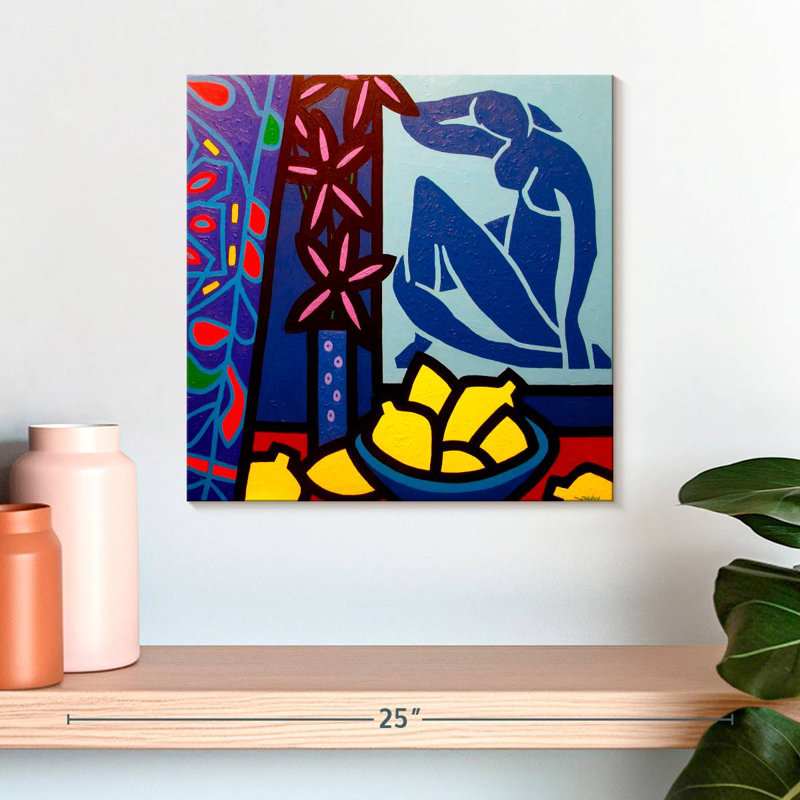 Arney Hommage à Matisse II, H 16 po x l 16 po