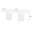 Bureau d'ordinateur 78,7 po de largeur