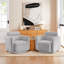 Fauteuil pivotant large de 33 po avec appui-tête réglable Katrese-776712742