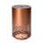 20.87"H Brown Metal Cutout Outdoor Water Fountain with LED Lights