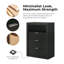 Commode 3 tiroirs avec tablette Hildebran-124414199