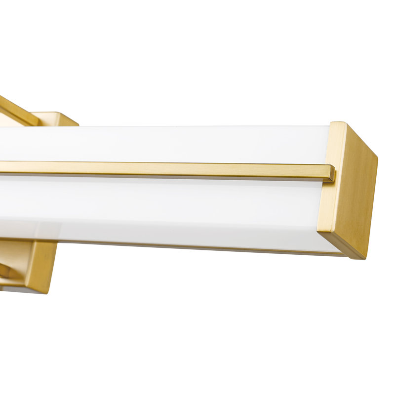 Éclairage à DEL à intensité variable pour meuble-lavabo Klowie, Or moderne