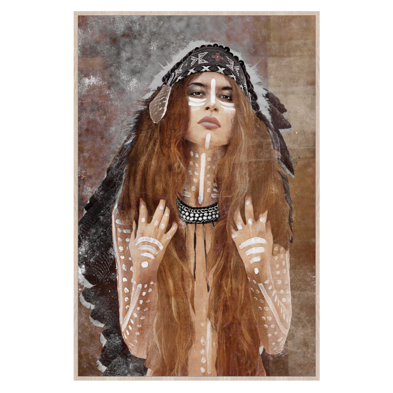 Brown Woman - No Frame Painting