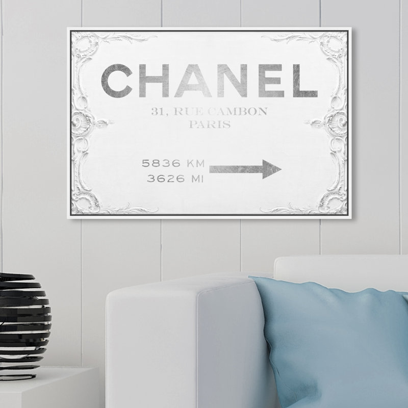 Panneau de mode et glamour - peinture, H 24 po x l 36 po, Impression encadrée, Plastique doré