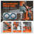 Magnetic Drill, 1450W 1.57" Boring Diameter, 12500N 850 RPM Portable Electric Mag Drill Press, Drilling Machine For Any Surface Home Improvement Industry Railway