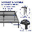 Structure de lit plateforme en métal H 12 po, aucun besoin de sommier-229010872-218868642