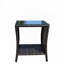 Table basse d'extérieur avec verre trempé transparent-895304909