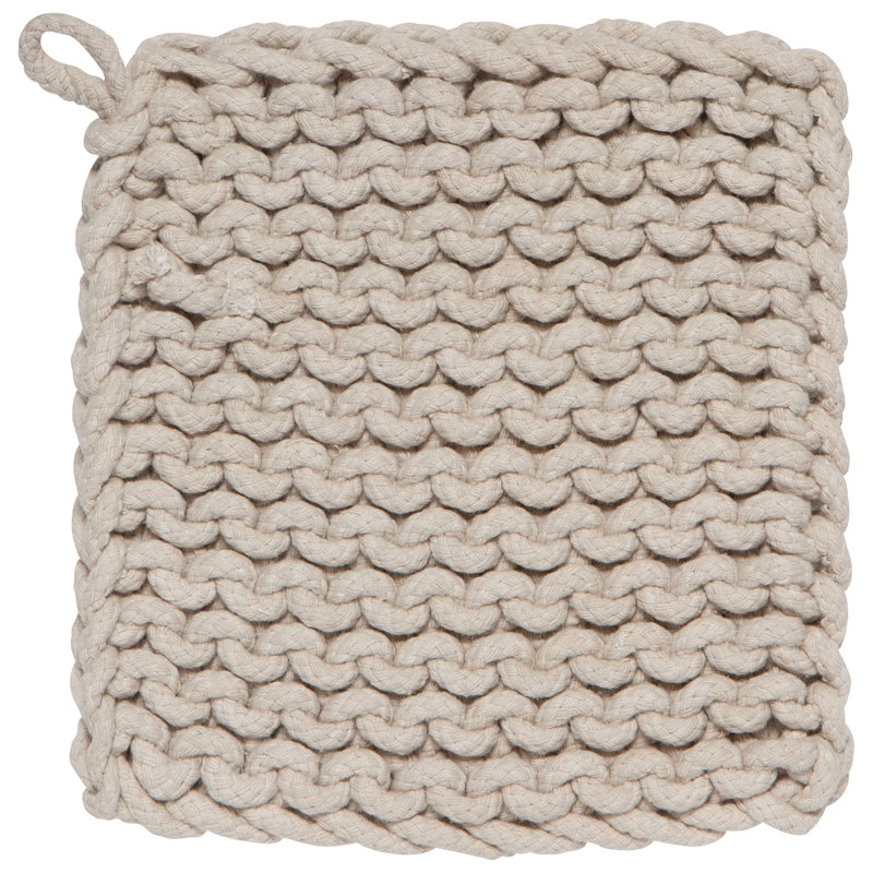 Now Designs Cotton Potholder, Natural
