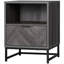 Ajeya 40 cm W Steel Bedside Table