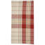  Ensemble de 4 serviettes de table écossaises rouges Hawthorne