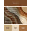 Tapis brun en bois rustique moderne lavable à la machine Bemott - reliure brun clair-130647844