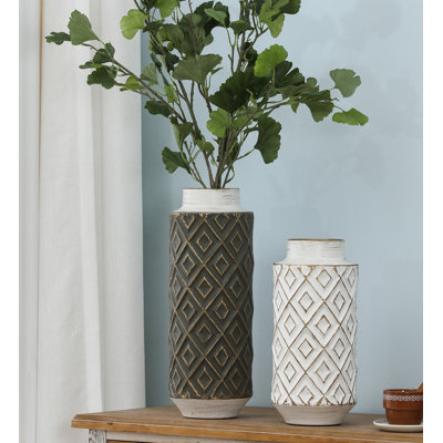 Ensemble de vases de table en métal Vintage