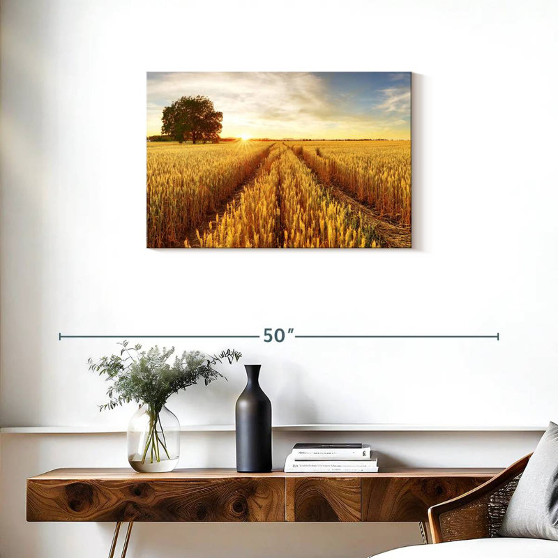 Harnek Golden Wheat Fields, 20" H x 30" W