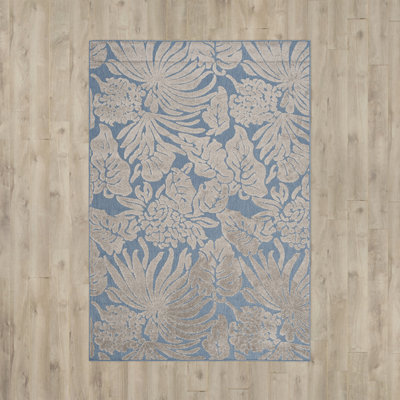 Patricia Flatweave Blue Area Rug
