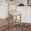 Tabouret de bar et de comptoir rembourré Eidson