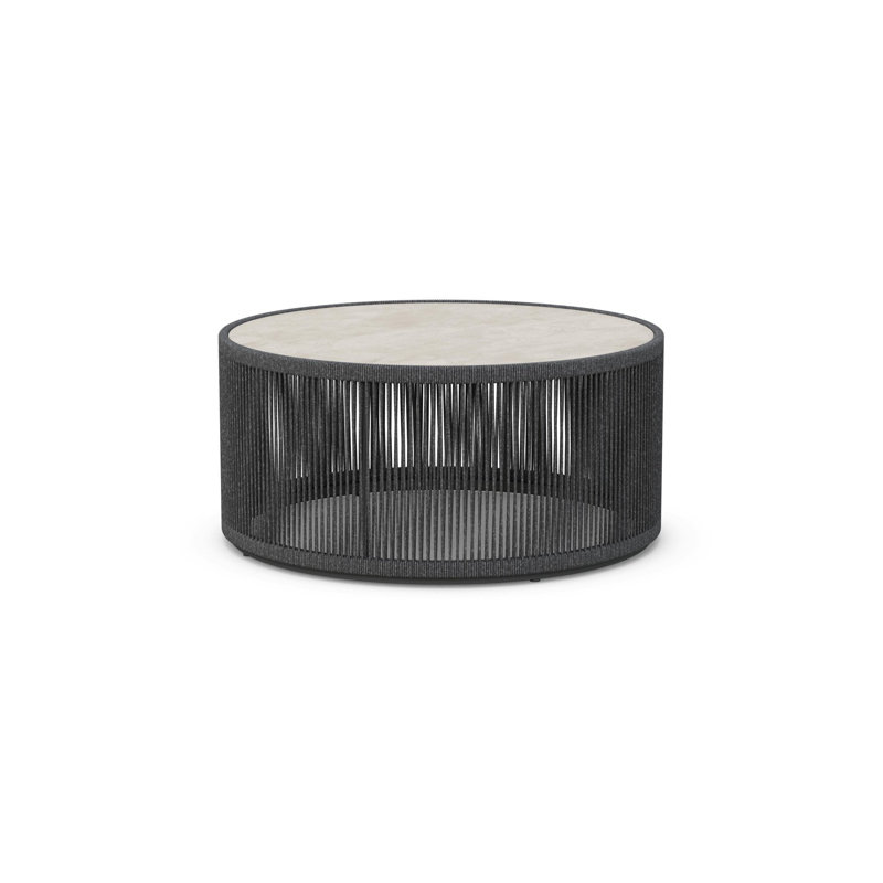 Malta Round Coffee Table Dekton Top, Pebble, Albarium