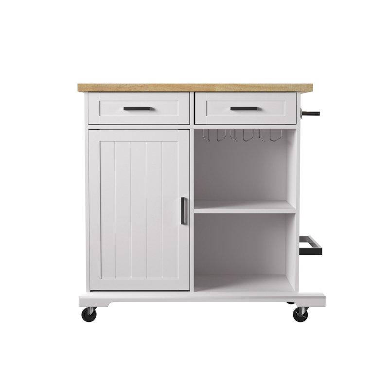 Îlot de cuisine roulant avec rangement