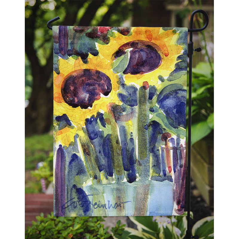 Drapeau de jardin 2 côtés tournesol