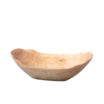 Kiln Mango Wood Petal Bowl, Large