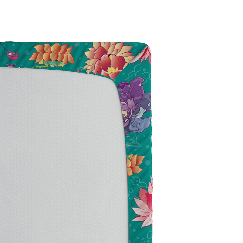 Microfiber Floral Fitted Sheet, Twin XL Fitted Sheet