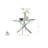 Lenworth Modern Chrome Metal and Glass Dining Table Set with 4 Luxury Faux Leather Dining Chairs-1449279147