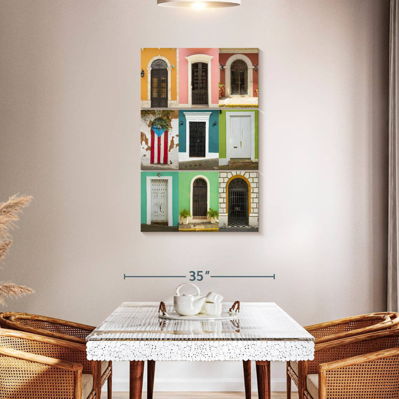 Doors In San Juan, 45" H x 28" W