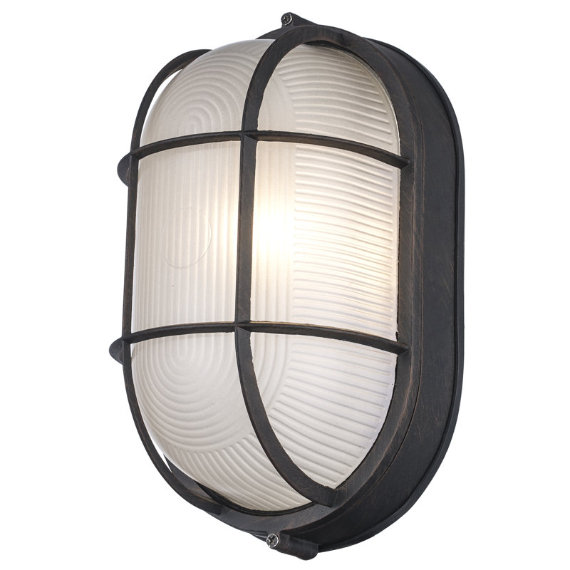 Alwigh 1 - Bulb Outdoor Bulkhead Light, Rust