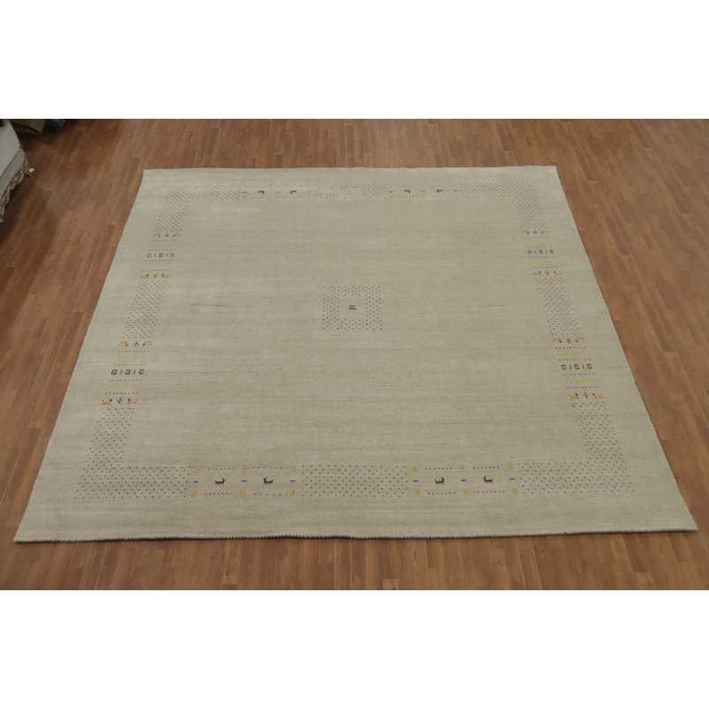 Tapis tribal oriental carré 12 x 12