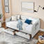 Lit de jour avec lit gigogne, deux tiroirs de rangement pour la chambre à coucher, salon-741269444