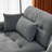 130" L-Shaped Velvet Upholstered Sectional With Ottoman-1682166126