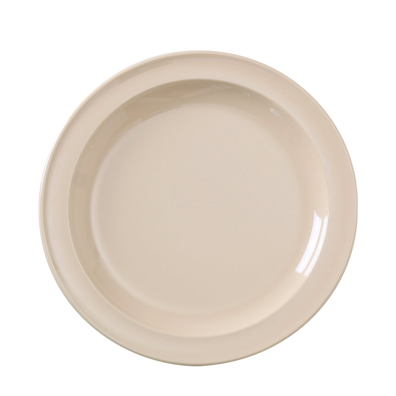 Assiette à salade en mélamine 9 po Nessico, Brun clair