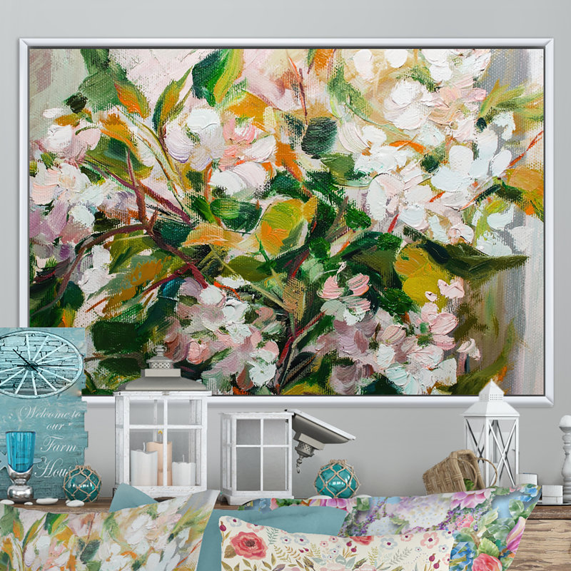 Impressionnisme - Impression sur toile avec cadre flottant, Cadre noir, H 8 po x l 12 po x P 1 po