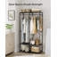 Alfonsina 95cm Industrial Pipe Clothing Rack-41117016