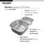 Évier de cuisine à double 70/30 cuve encastrable l 32,5 po x l 20,69 po Medallion Designer
