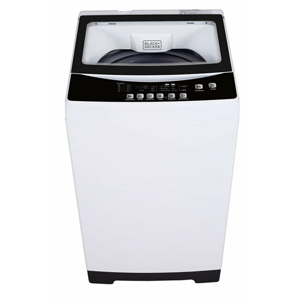 BLACK+DECKER BPWM16W Portable Washer, White & BCED26 Portable Dryer, Small,  4 Modes, Load Volume 8.8 lbs, White