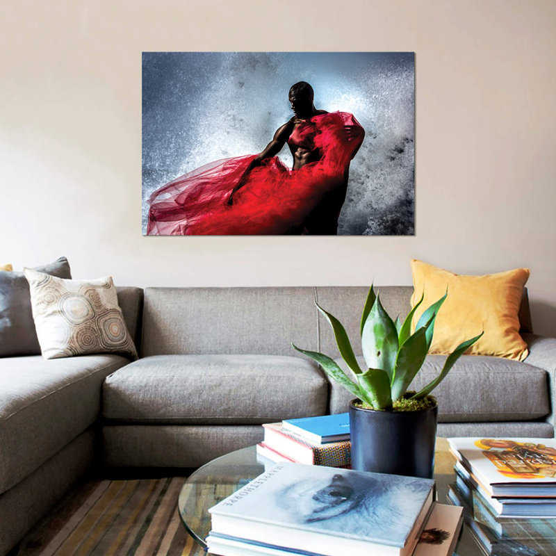 «Fire and Water», impression sur toile, H 8 po x l 12 po x P 0,75 po, Toile tendue, Pas de tapis