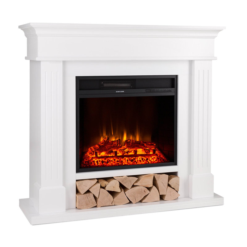 Klarstein 109cm W Electric Fireplace, White