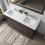 60 po Meuble-lavabo double avec comptoir en marbre, miroir de 58 po et six tiroirs - comptoir 60 po x 22 po Space Doors