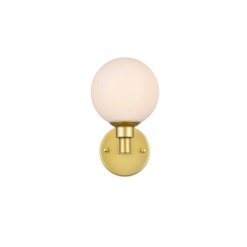 Carmie Dimmable Vanity Light, Brass, 1 Light