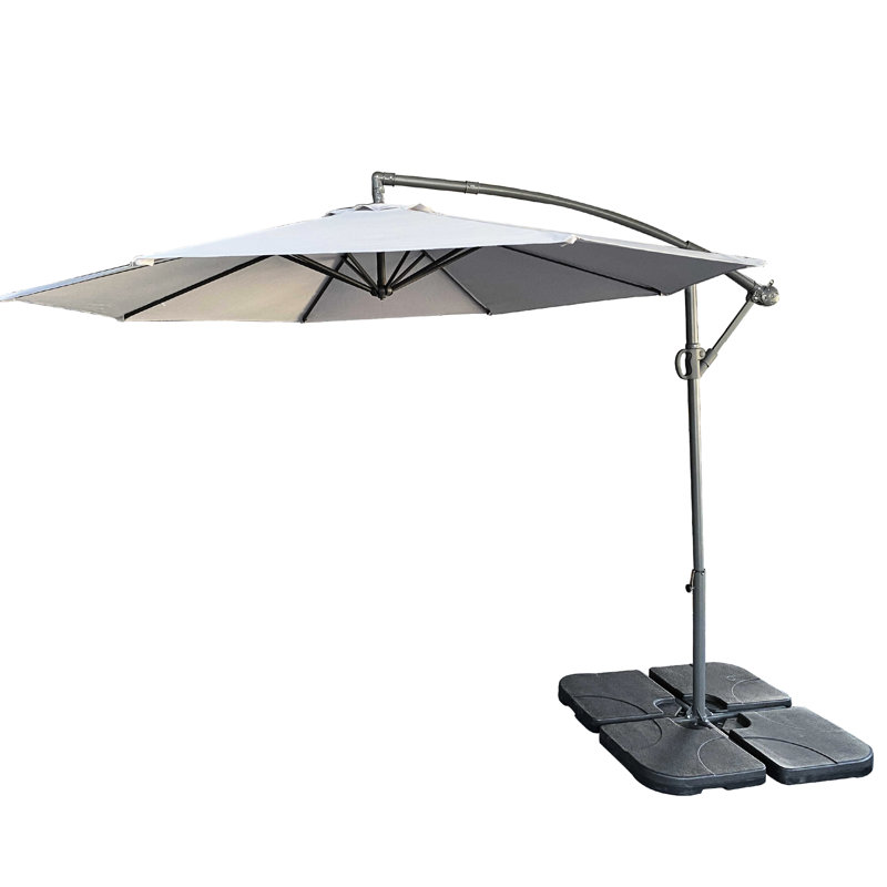 Parasol suspendu en porte-à-faux - Gris