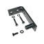 Ensemble de quincaillerie de porte simple à fixation au plafond non encastrée de style classique rustique noir (porte non incluse)-84464247