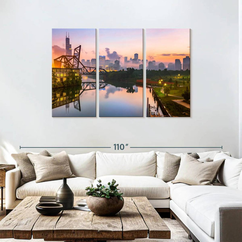 Rorry St. Charles Bridge Chicago, 48" H x 74" W
