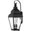Luminaire suspendu d'extérieur 13,75 po à 4 lumières avec abat-jour en verre transparent biseauté 13,75 po-101230876